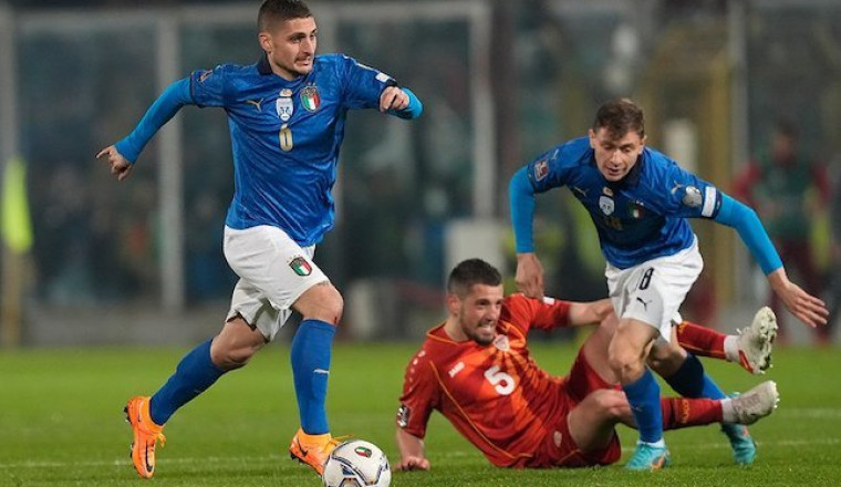Hasil Kualifikasi Piala Eropa 2024: Italia Di Tahan Imbang Makedonia Utara 1-1