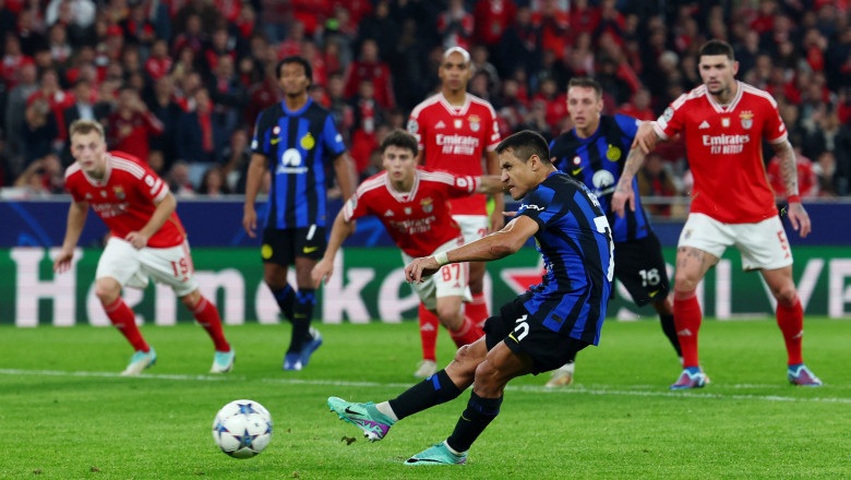 Hasil Liga Champions, Benfica vs Inter Milan: Skor 3-3
