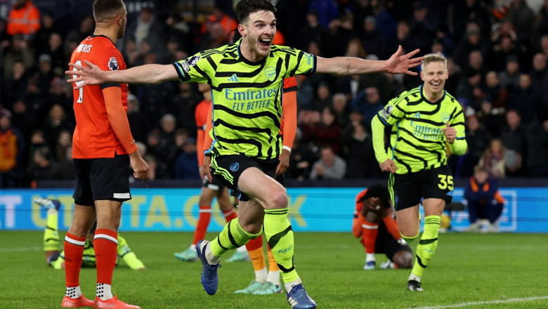 Gol Telat Declan Rice Bantu Arsenal Amankan Puncak Klasemen