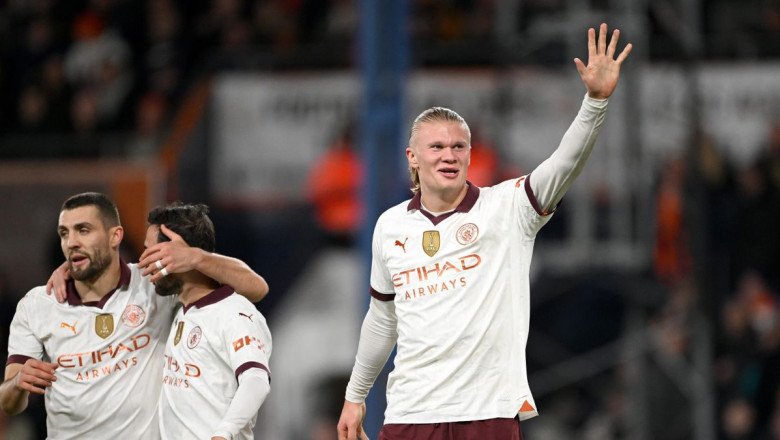 Cetak 5 Gol, Erling Haaland Man of the Match Luton Town vs Manchester City