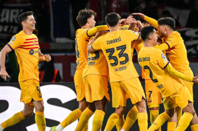 Barcelona Memenangkan Laga Seru Melawan PSG di Leg Pertama Perempat Final Liga Champions