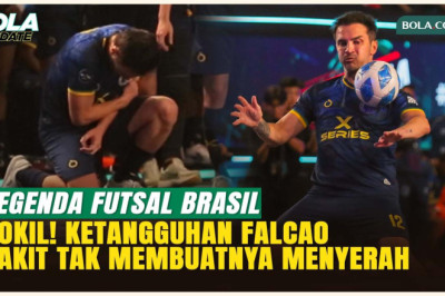 EKSKLUSIF! Momen Falcao Menahan Sakit di Lapangan, Sempat Terkapar namun Bangkit Lagi