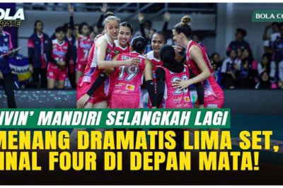 Livin’ Mandiri Menang Dramatis 3-2, Tiket Final Four Proliga 2026 di Depan Mata