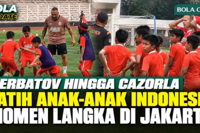 Dimitar Berbatov hingga Santi Cazorla, Legenda MU dan Arsenal Latih Anak-Anak Indonesia di Jakarta